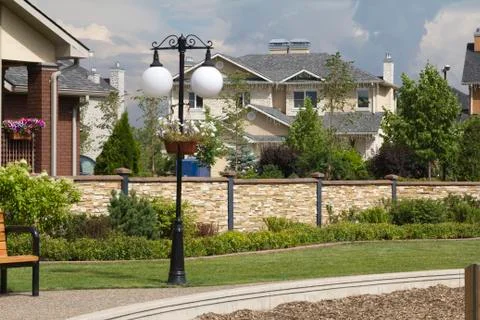 Gated development Stock Photos