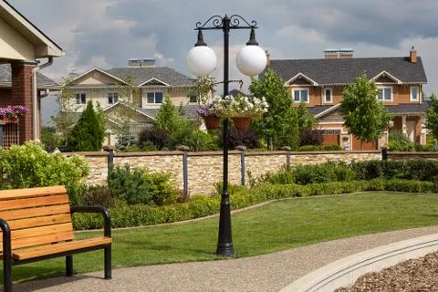 Gated development Stock Photos