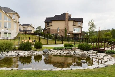 Gated development Stock Photos