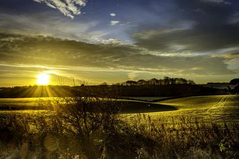 Gatehead Farm Sunset Stock Photos