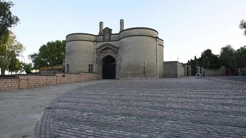 The gatehouse of Nottingham castle Vídeos de archivo 156057774