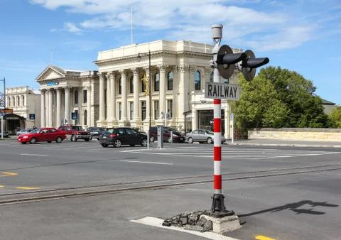 Gateless rail crossing Fotos Stock