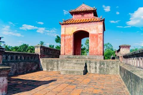 The gates of the ancient citadel. Foto stock