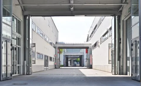 Gates at the Exhibition Complex Stock Photos