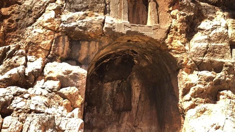 The Gates of Hell in Caesarea, Philippi 스톡 동영상 92764659