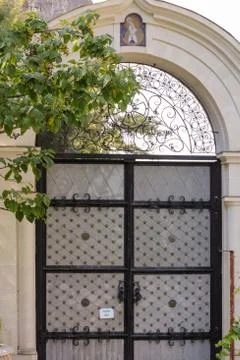 Gates to the monastery territory. Stock Photos