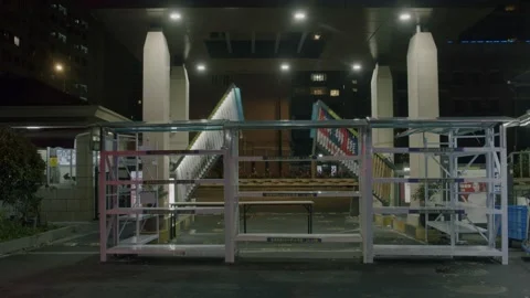 Gates Shut for Last Time Hours Before Lockdown in Shanghai Begins Stock Footage 173325003