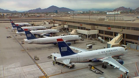 Gates at Sky Harbor Stock Footage 92288225