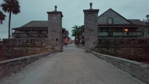 Gates of  St. Augustine Forida Stock Footage 232711460