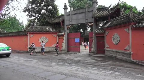 The Gates Of The Wenshu Monastery Stock Footage 56577978