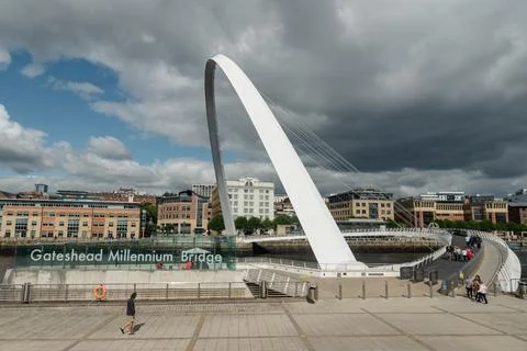 Gateshead Millenium Bridge Stock Photos