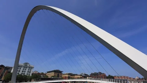 The Gateshead Millennium Bridge, Newcastle Stock-Footage 342321642