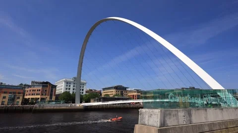 The Gateshead Millennium Bridge, Newcastle Stock-Footage 342321858