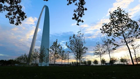 Gateway Arch and St. Louis, Missouri Stock Footage 82906841