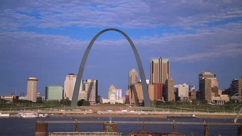 Gateway Arch and St. Louis, Missouri Stock Footage 82906855