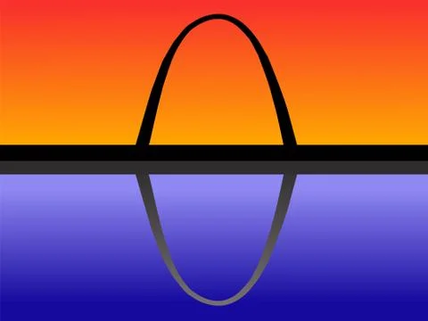 Gateway arch st louis Stock Illustration