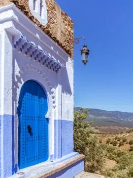 Gateway to Chefchaouen Stock Photos