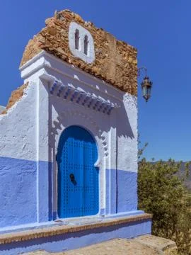 Gateway to Chefchaouen Stock Photos