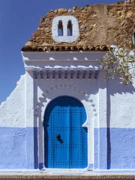 Gateway to Chefchaouen Stock Photos