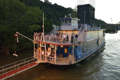 Gateway Clipper Fleet, Three Rivers Queen, Pittsburgh, Pennsylvania Stock-Fotos