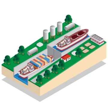 The gateway. Stock Illustration