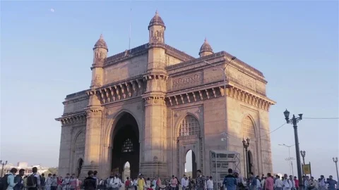 Gateway of India in the evening Stock Footage 72476900