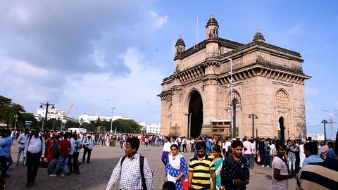 Gateway of India, Mumbai Stock Footage 121044946