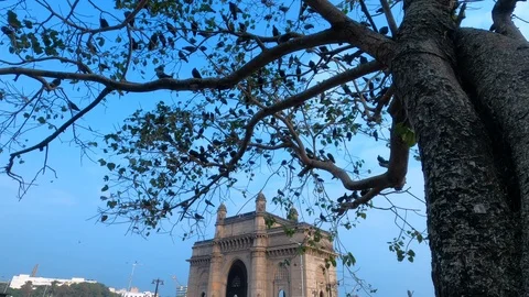Gateway Of India in Mumbai Stock Footage 124701456