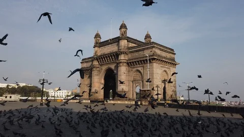 Gateway of India, Mumbai Video stock 127076963