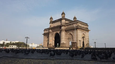 Gateway of India, Mumbai Video stock 127076975
