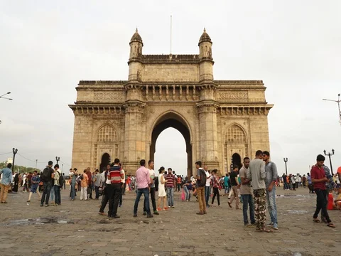 Gateway of India, Mumbai (Hyperlapse) Stock Footage 78164233