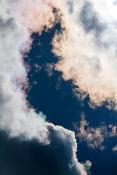 Gateway of Light: Iridescent Cloud Frame Stock Photos