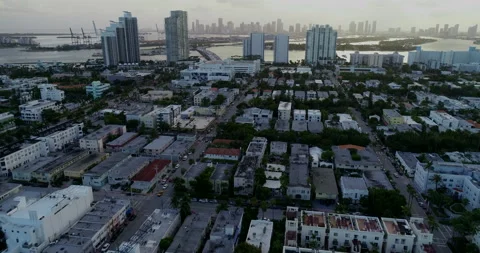 Gateway to Miami Beach Stock Footage 148752597