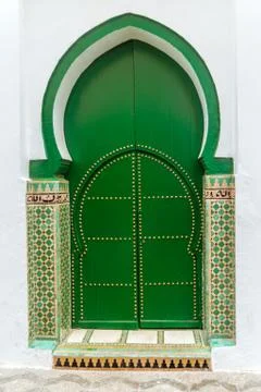 Gateway to the Moroccan mosque Stock Photos