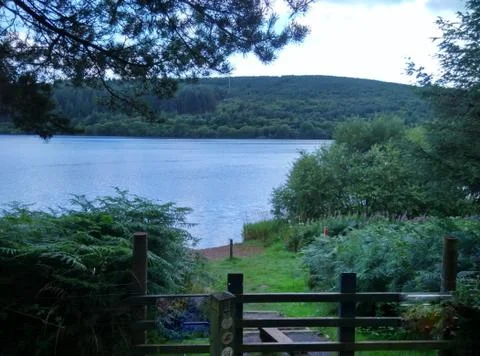 A gateway to river Stock Photos