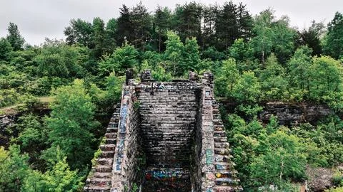 As the Gateway - Split Rock Quarry - Syracuse, NY Foto stock