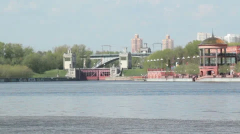 Gateway in the water Stock Footage 24565585