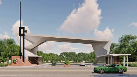 Gateways to Splendor Elevating Interior Spaces with Decorative Gates Illustrazione stock