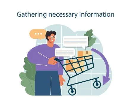 Gather necessary info to conduct difficult negotiation. Business イラスト素材
