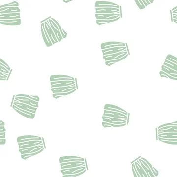Gathered skirt glyph seamless pattern Illustrazione stock