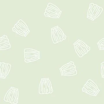 Gathered skirt line seamless pattern Illustrazione stock