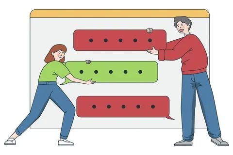 Gathering and Analyzing Customer Feedback Illustrazione stock