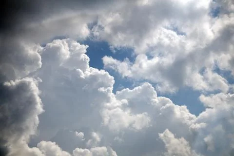 Gathering of the dark clouds before the storm. Stock Photos