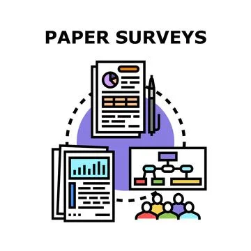 Gathering data and analyzing insights from surveys イラスト素材