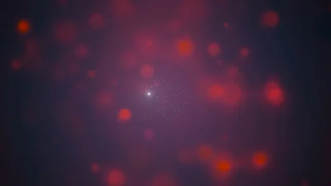 Gathering of different particles in space forming new life. Vídeo Stock 123086719