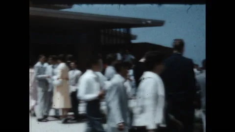 Gathering for Inauguration 1958 Stock Footage 146051329