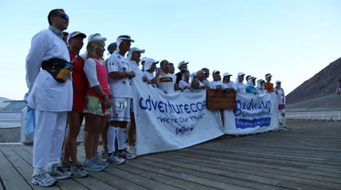 Gathering before the marathon Stock Footage 33229535