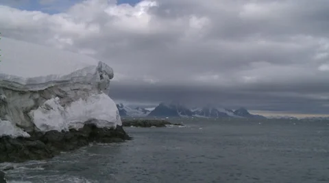 The gathering storm, Antarctica Stock Footage 34314482