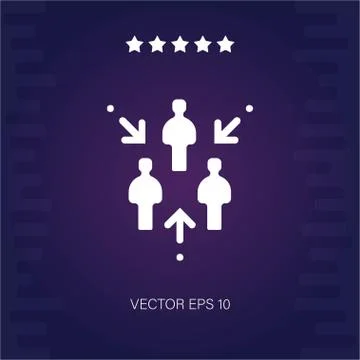 Gathering vector icon Stock Illustration