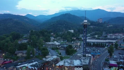 Gatlinburg Space Needle Stock Footage 220082396